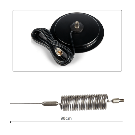 CB Aerial Kit - Stainless Steel Tornado Mini Stinger & Turbo Mag Mount