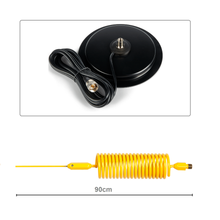CB Aerial Kit - Yellow Tornado Mini Stinger & Turbo Mag Mount
