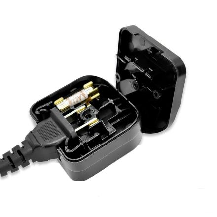 Plug Adpater - USA/Japan/Chinese to UK (Black) (13 Amp)
