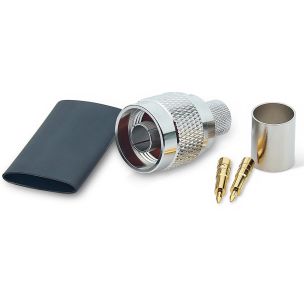 M&P - N-Type Male Connector (For 10mm Coax) (Crimp)