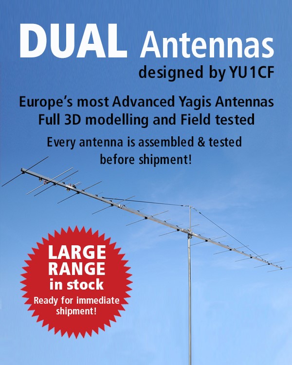Dual antennas for amateur radio and scanner installations